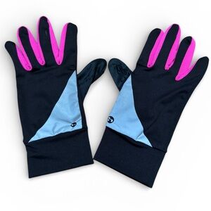 Hind pink black lightweight athletic running workout phone gloves small/medium